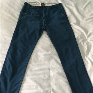 J Crew broken in chinos in blue